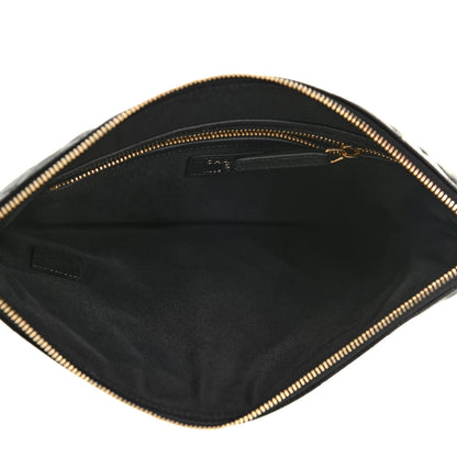 Chanel Caviar Quilted Medium Cosmetic Case Black 5 of 7