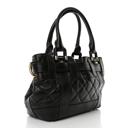 Burberry Calfskin Quilted Baby Beaton Dark Brown 3 of 10