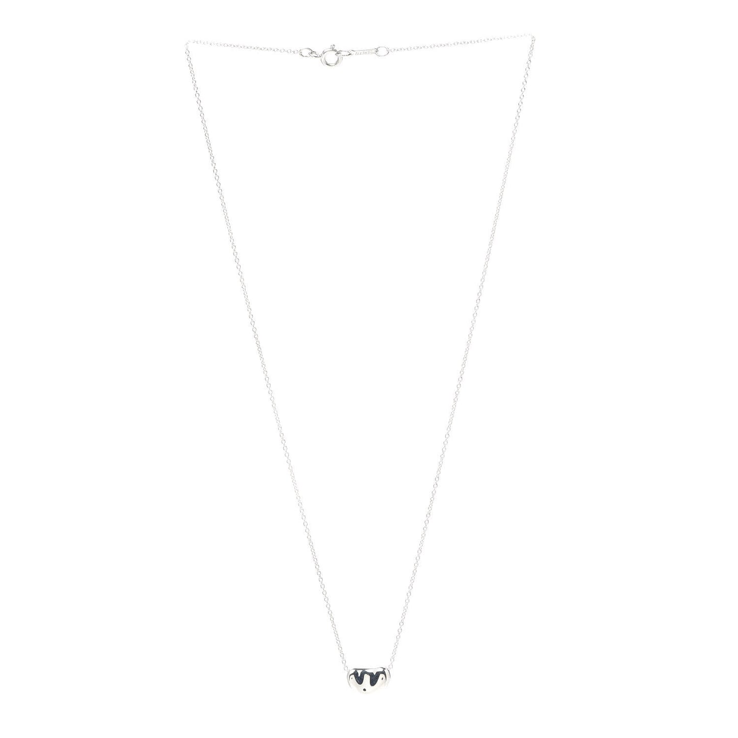 Sterling Silver 12mm Elsa Peretti Bean Pendant Necklace