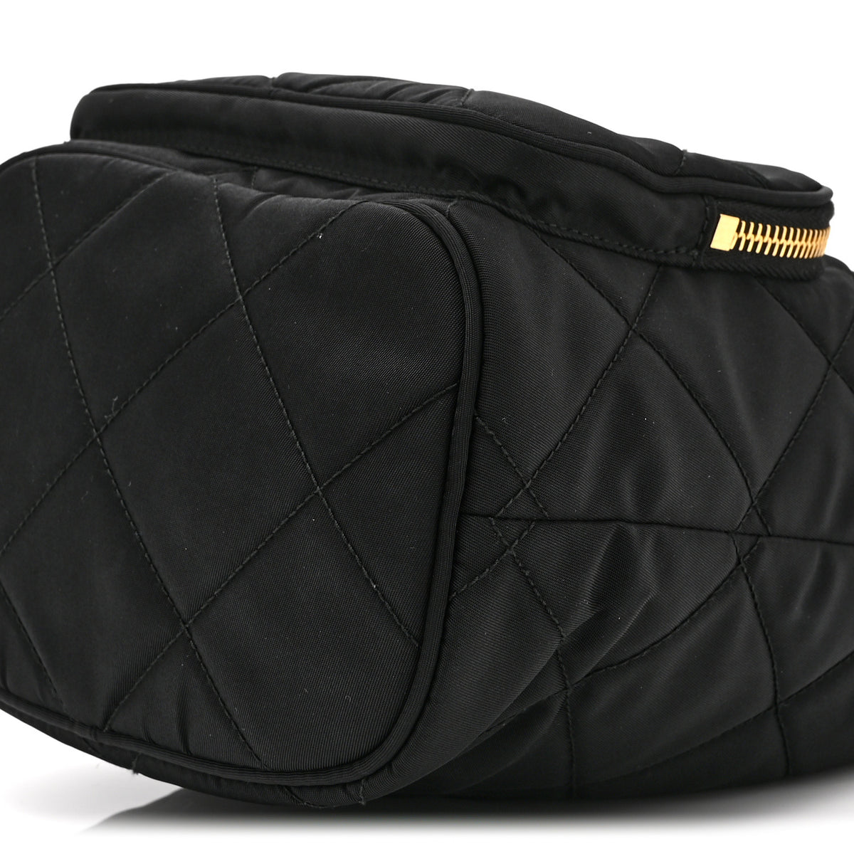 Prada Re-Nylon Saffiano Stitched Duet Bucket Bag Black 11 of 11
