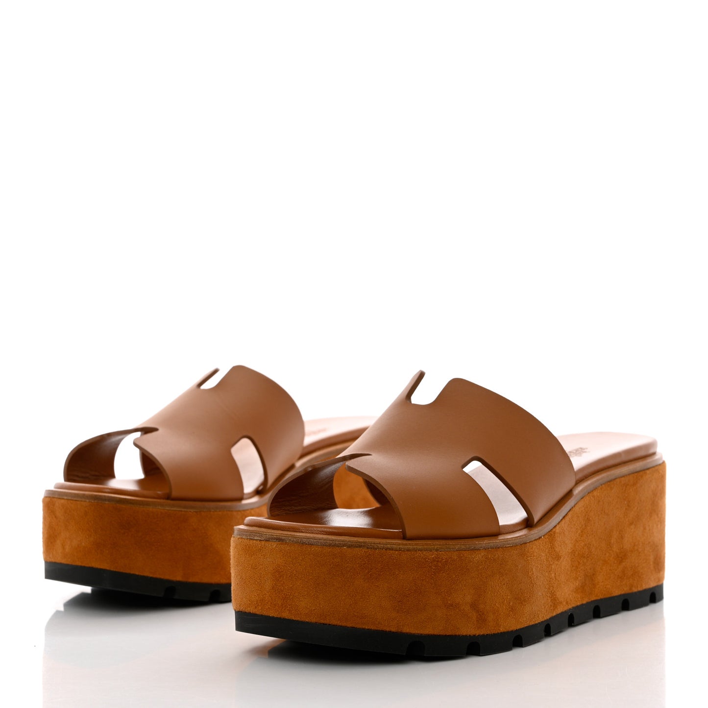 Calfskin Suede Eze 30 Sandals 38 Naturel