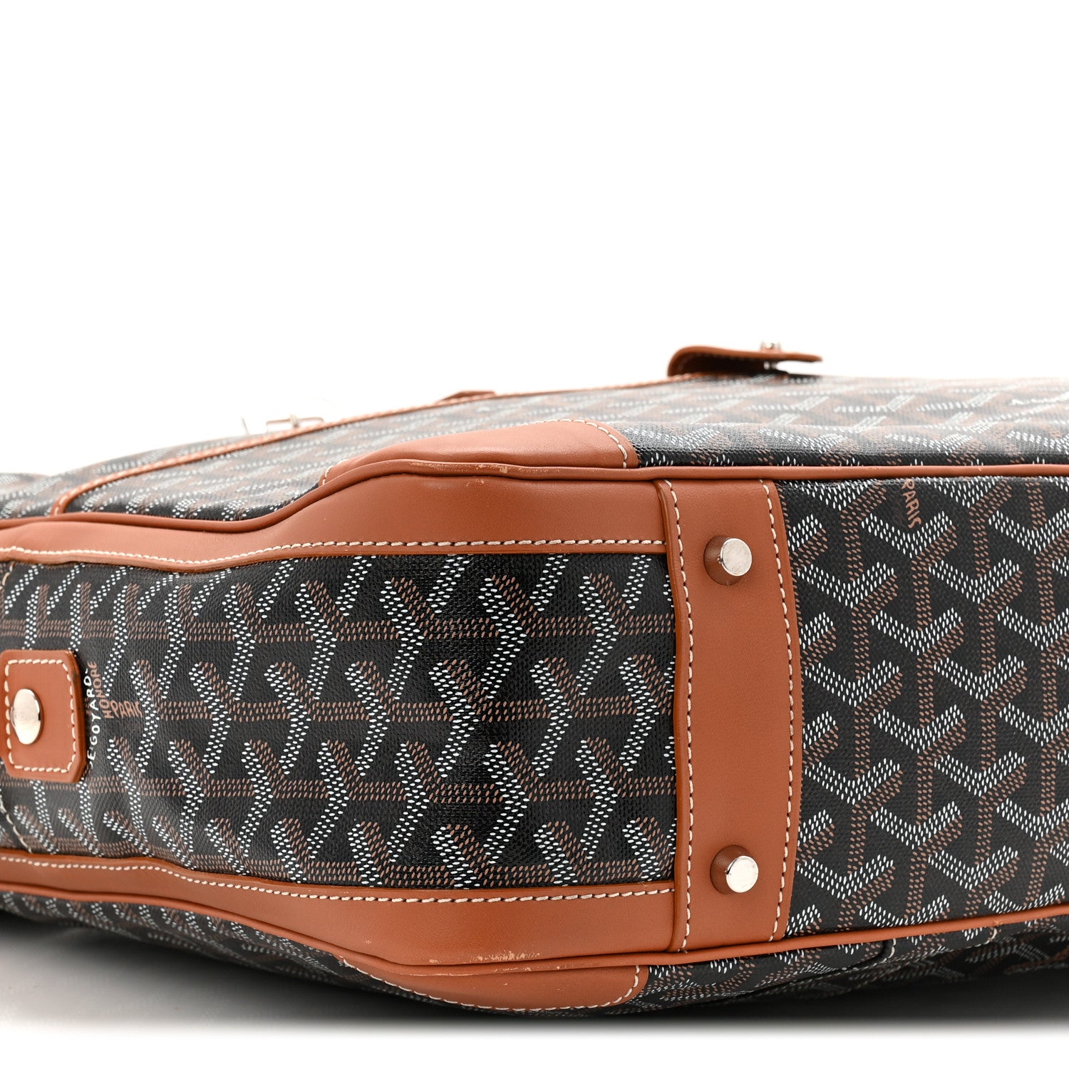 Goyard Goyardine Ambassade MM Briefcase Black Gold 14 of 21