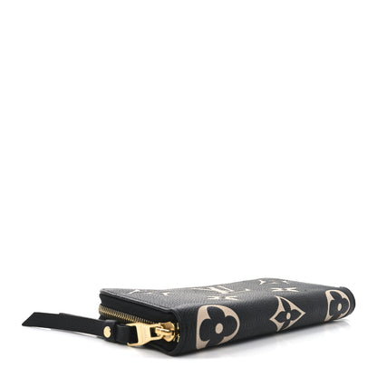 Louis Vuitton Empreinte Monogram Giant Zippy Wallet Black Beige 4 of 6