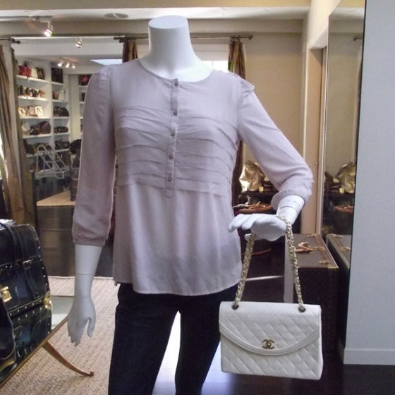 Chanel Lambskin Medium Flap White 2 of 15