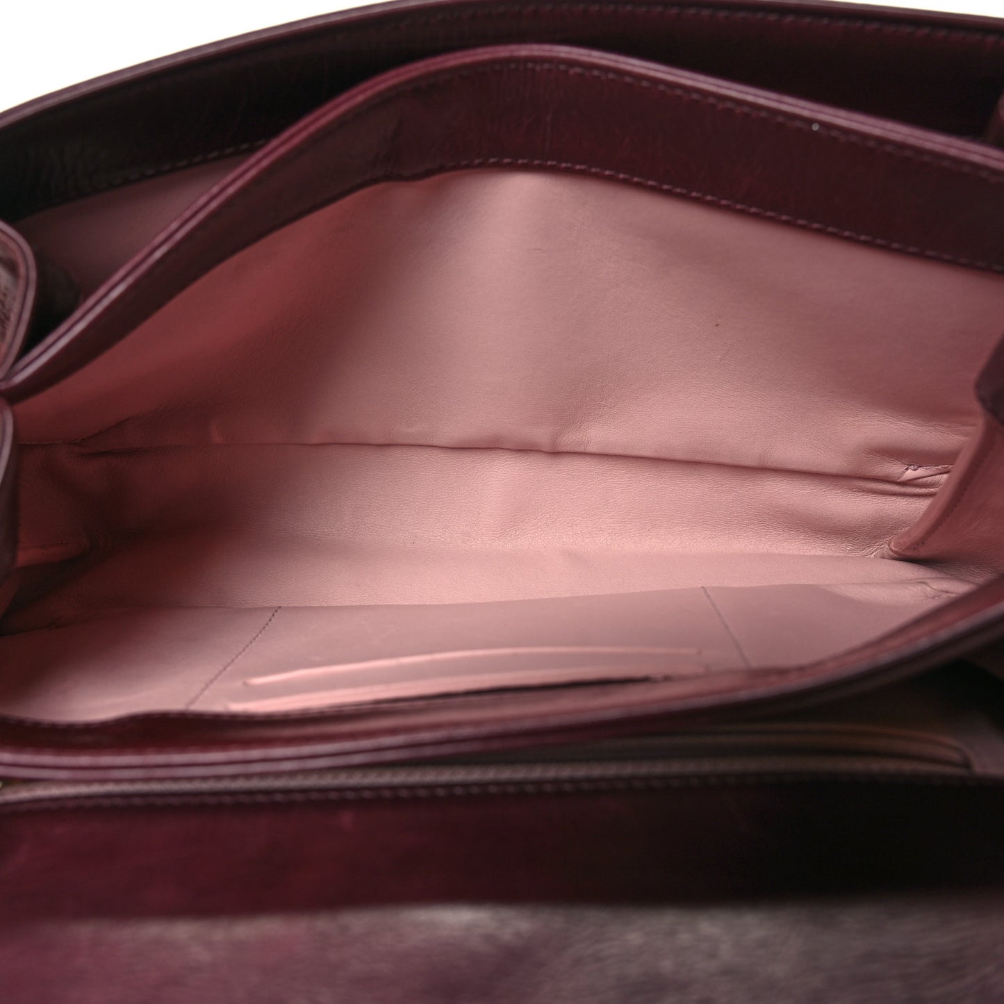 Iridescent Calfskin Quilted Small Straight Lined Flap Red