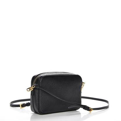 Prada Saffiano Mini Camera Crossbody Bag Nero Black 3 of 9