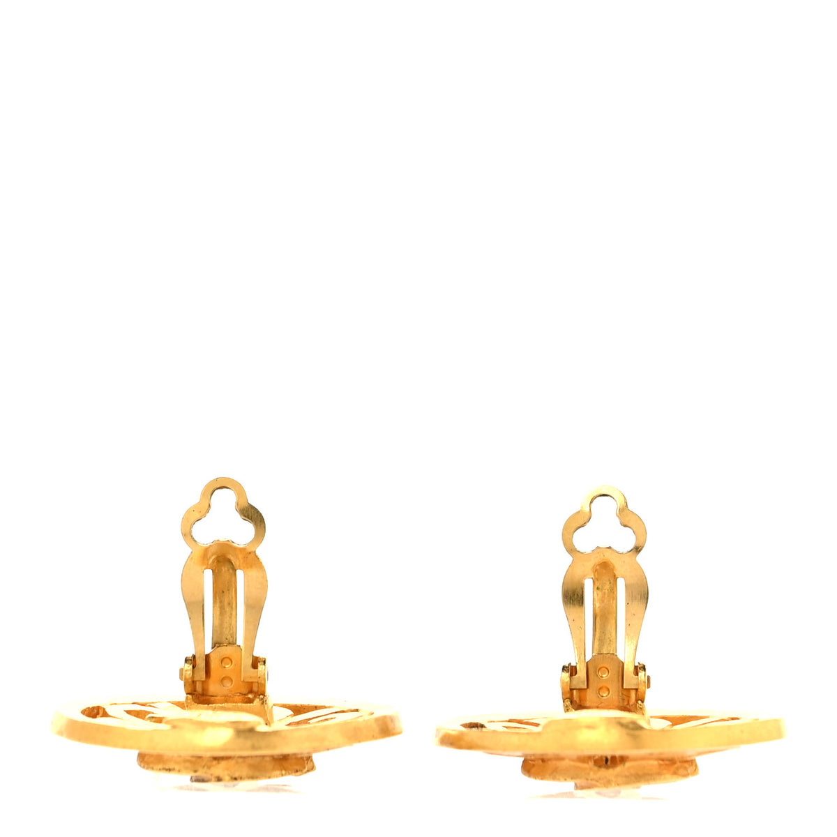 CC Clip On Earrings Gold