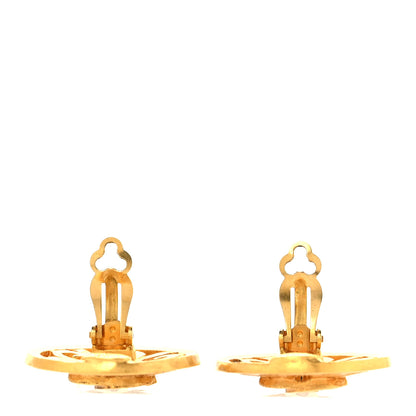 Chanel CC Clip On Earrings Gold 3 of 4