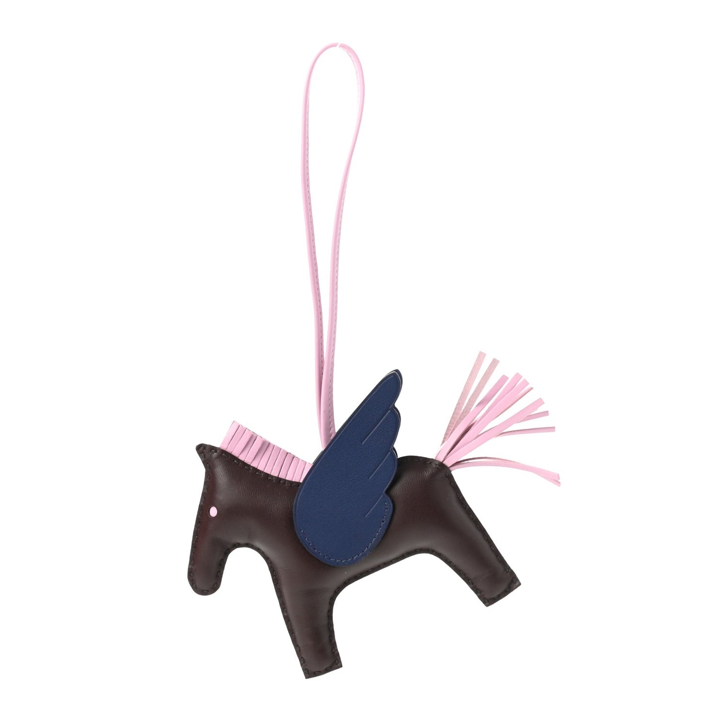 Milo Lambskin Grigri Rodeo Pegase Horse Bag Charm MM Rouge Sellier Mauve Sylvestre Bleu Saphir
