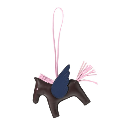 Hermes Milo Lambskin Grigri Rodeo Pegase Horse Bag Charm MM Rouge Sellier Mauve Sylvestre Bleu Saphir 1 of 5