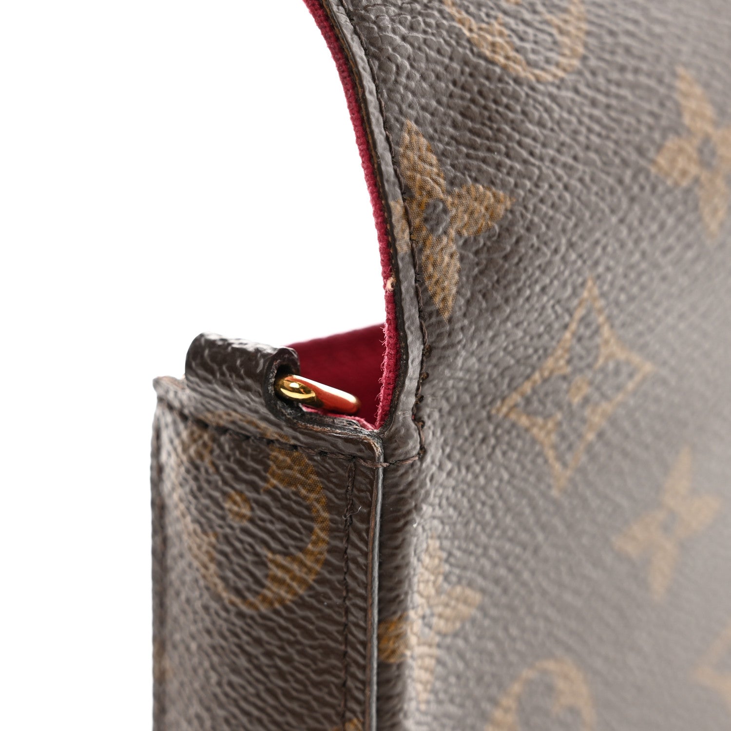 Louis Vuitton Monogram Pochette Felicie Chain Wallet Fuchsia 14 of 15