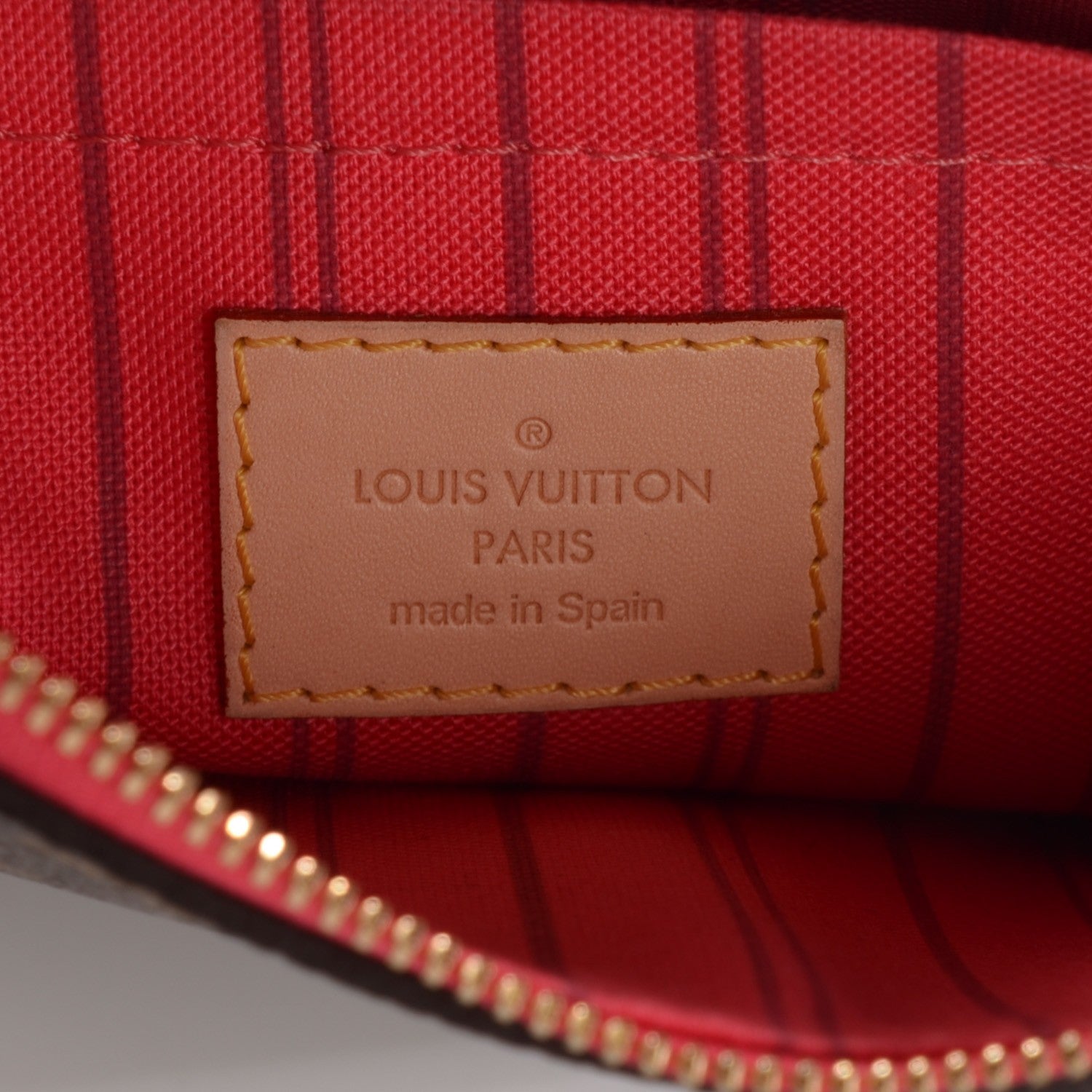 Louis Vuitton Monogram Neverfull MM GM Pochette Grenade 5 of 7