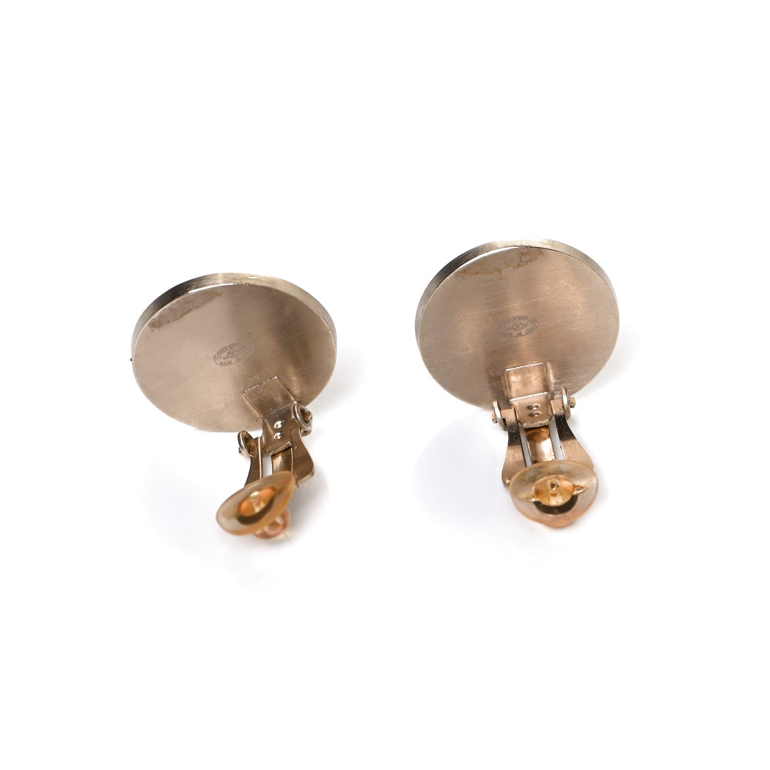 Chanel Resin Camellia CC Clip On Earrings Pink 3 of 4