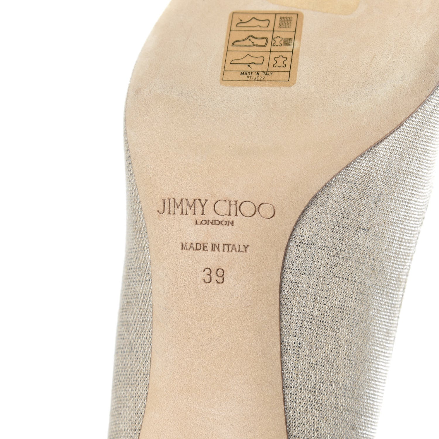 Jimmy Choo Metallic Linen Pointy Toe Romy 60 Pumps 39 Silver 8 of 9