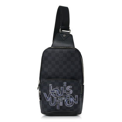 Louis Vuitton Damier Graphite Logo Avenue Sling Backpack 1 of 9