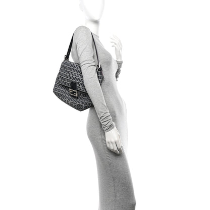 Fendi Zucchino Mama Baguette Navy 2 of 18