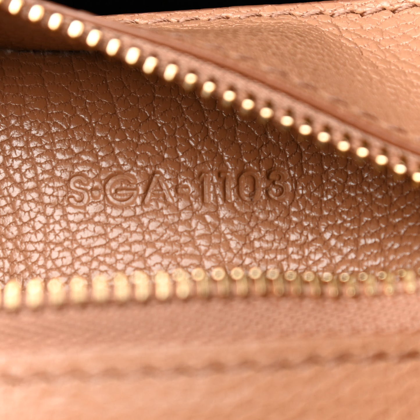 Horizontal Zipper Gusset Cabas Beige