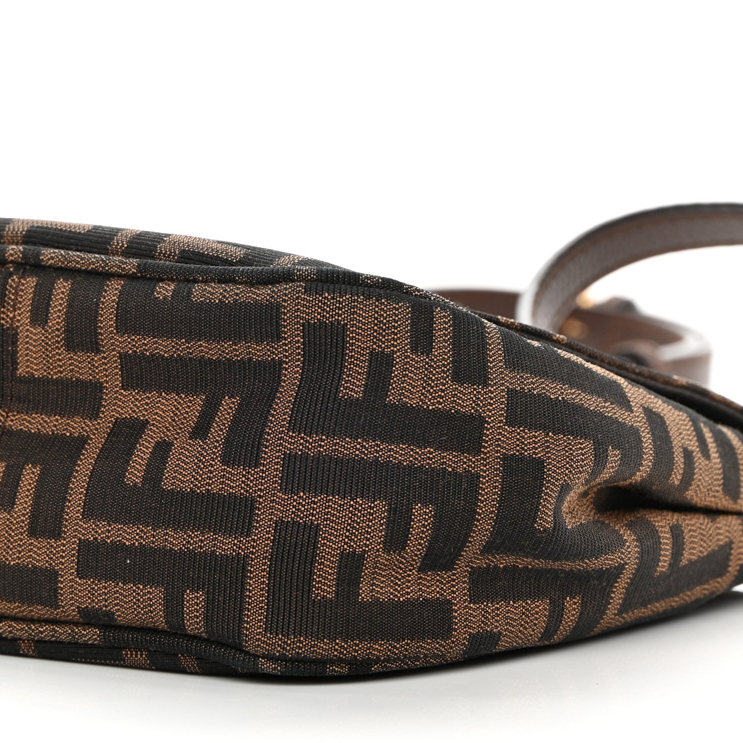 Fendi Zucca Vitello Artic Mini Messenger Bag Tobacco Castagna 9 of 11