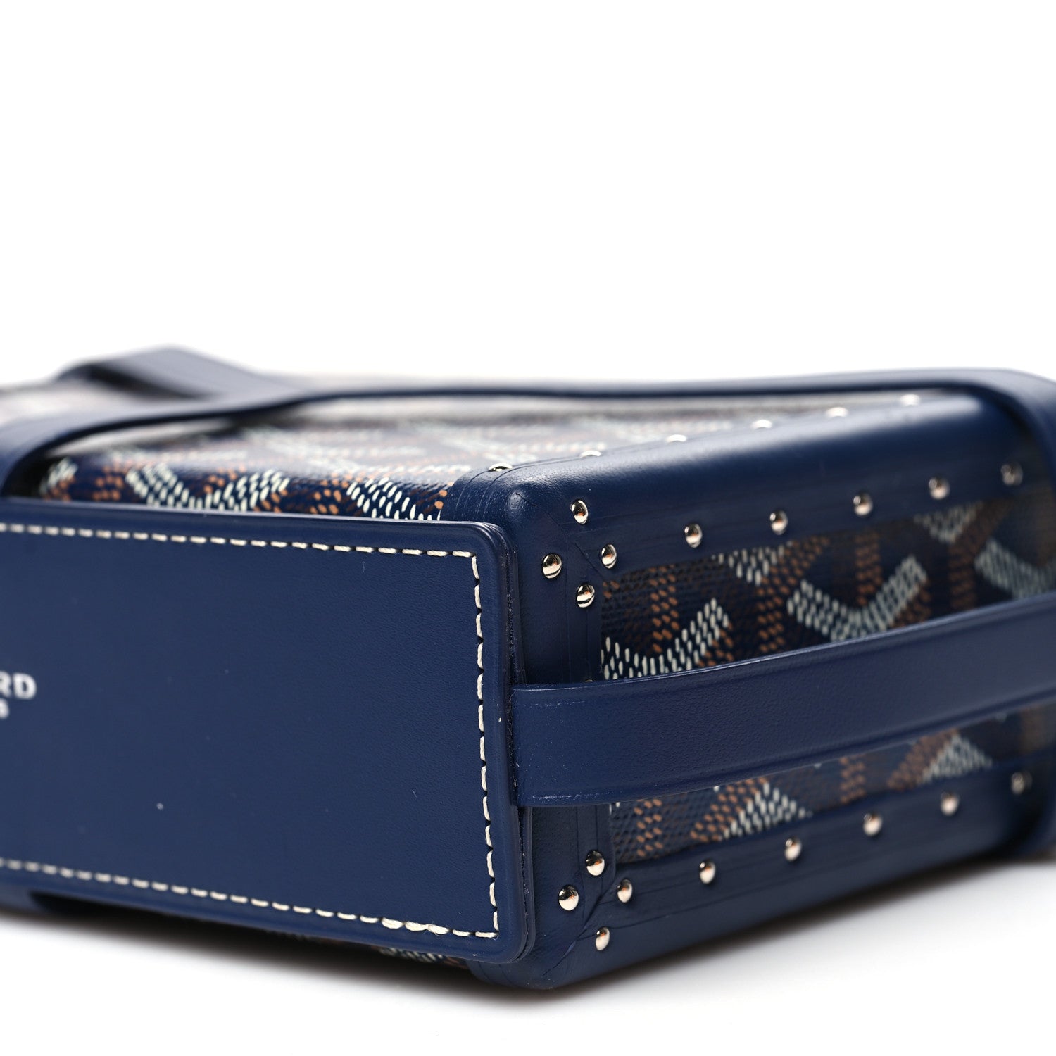 Goyard Goyardine Minaudiere Trunk Bag Navy 10 of 10