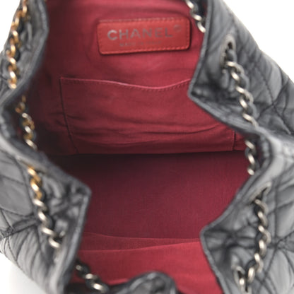 Chanel Aged Calfskin Quilted Small Gabrielle Backpack Black 5 of 12