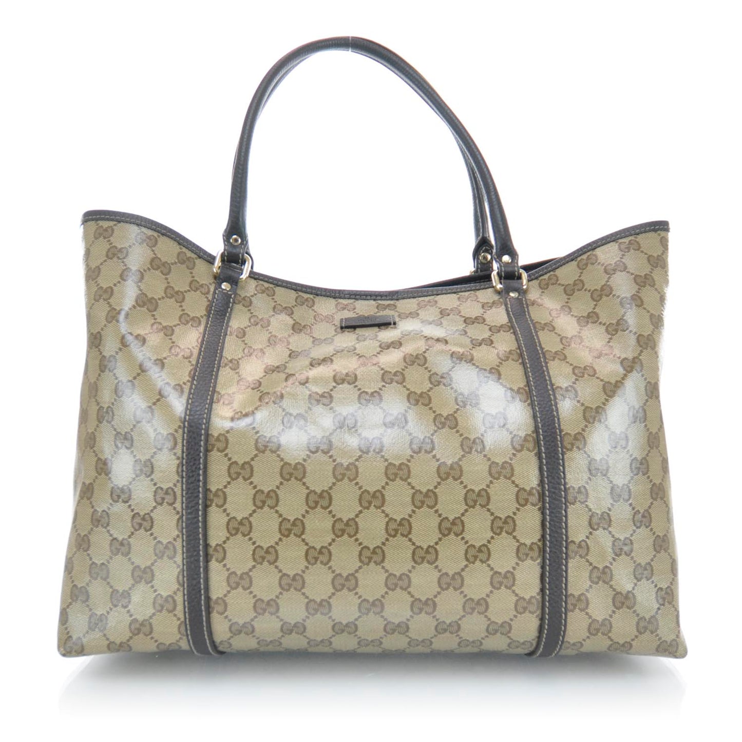 Crystal Monogram Large Joy Tote Beige Ebony Testa di Moro