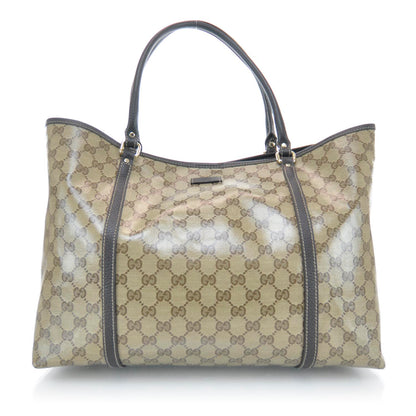 Gucci Crystal Monogram Large Joy Tote Beige Ebony Testa di Moro 1 of 12