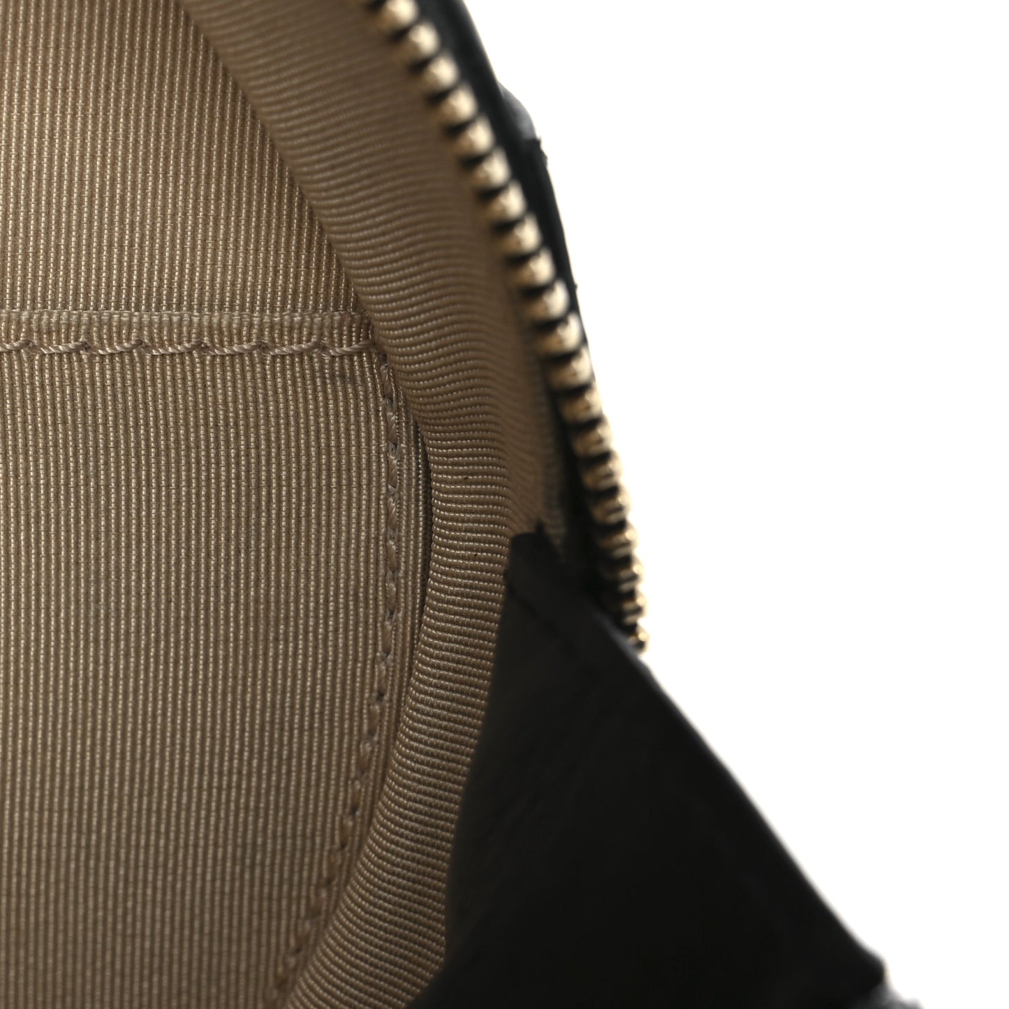 Glazed Calfskin Round As Earth Evening Bag Black