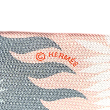 Hermes Silk Le Charme D Orphee Twilly Gris Acier Rose Poudre 3 of 4