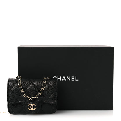 Chanel Caviar Quilted Mini Chain Belt Bag Black 14 of 14
