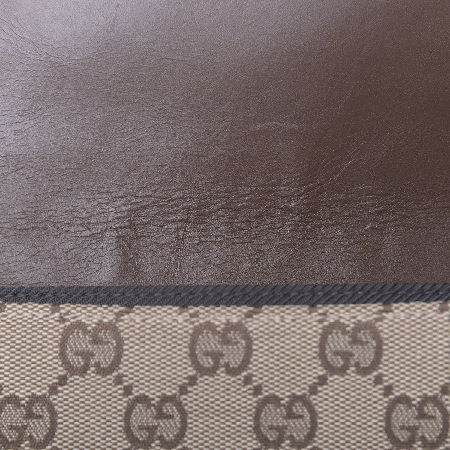 Gucci Monogram Flap Bag Brown 12 of 14