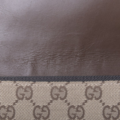 Gucci Monogram Flap Bag Brown 12 of 14