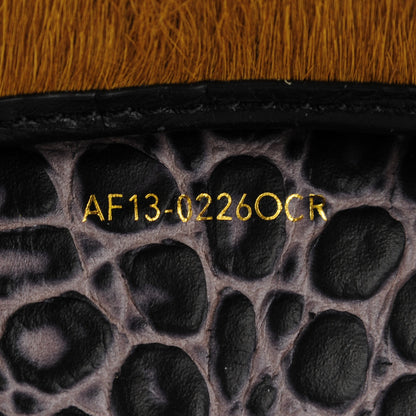 3.1 Phillip Lim 3.1 Calf Hair Calfskin Crocodile Embossed Mini Pashli Satchel Antique Grey Olive 6 of 12