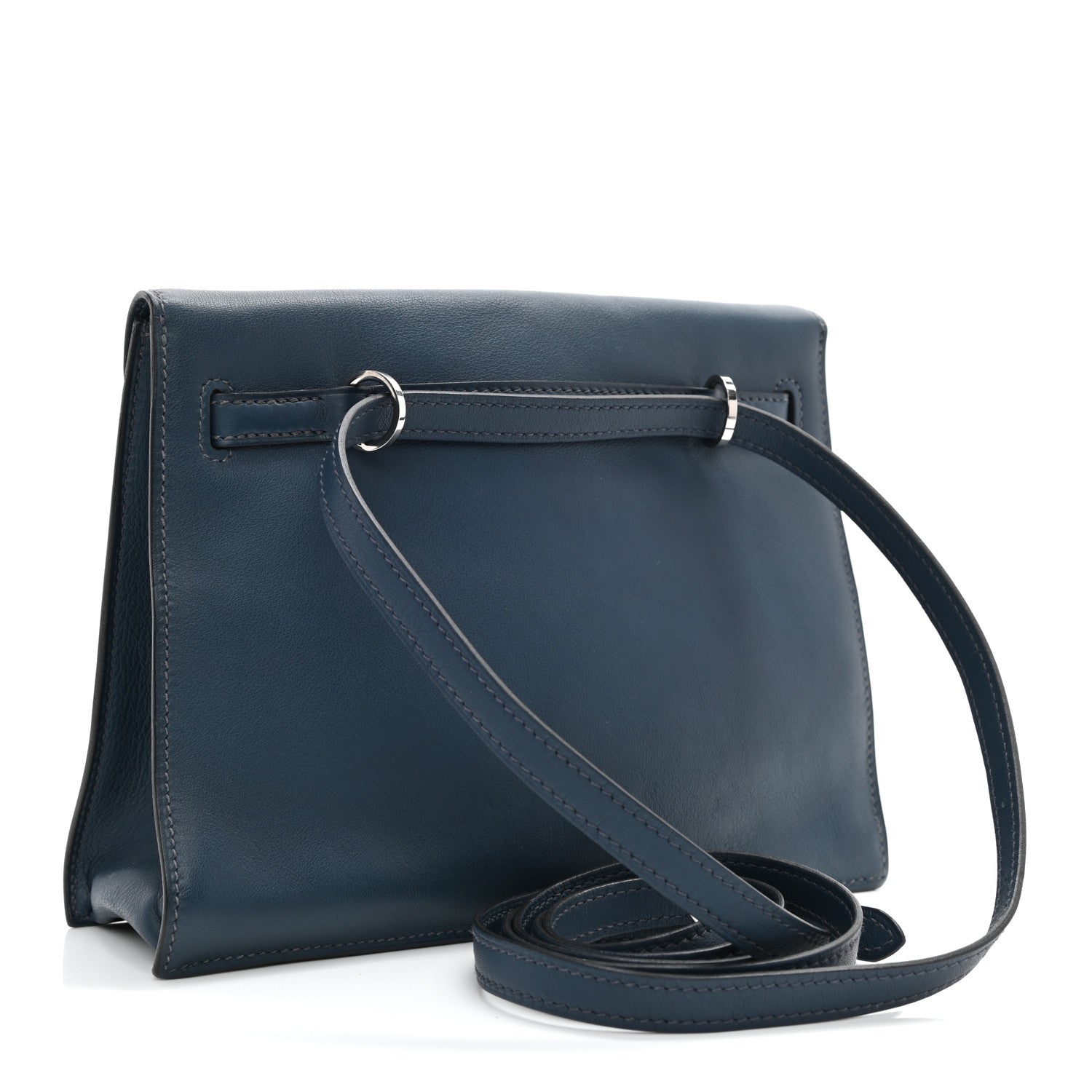 Hermes Swift Kelly Danse II Belt Bag Deep Blue 3 of 8