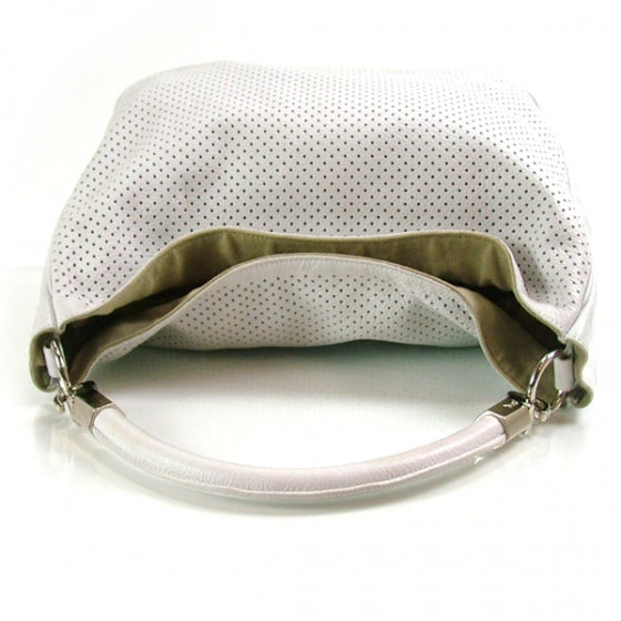 Perforated Leather Roady White