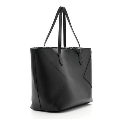 Givenchy Smooth Calfskin Wing Shopper Tote Black White 4 of 12