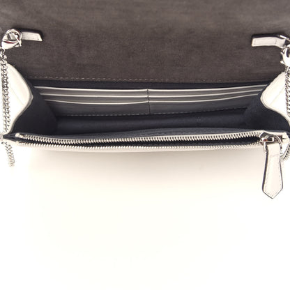 Fendi Vitello Century Lucido Nappa Flowerland Studded Tube Wallet On Chain White Ice Multicolor 5 of 10