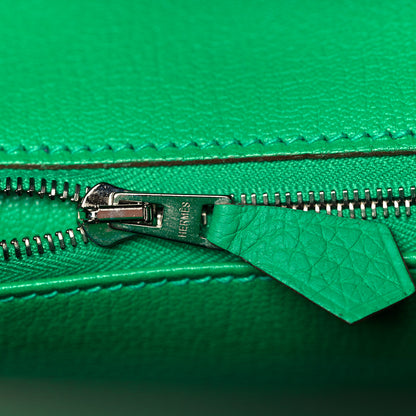 Hermes Taurillon Clemence Birkin 35 Menthe 20 of 34