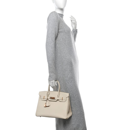Hermes Epsom Birkin 30 Craie 2 of 12