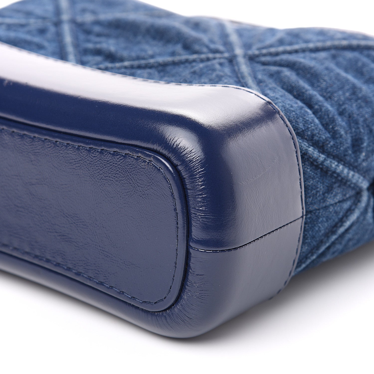 Chanel Denim Calfskin Small Gabrielle Hobo Blue 8 of 8