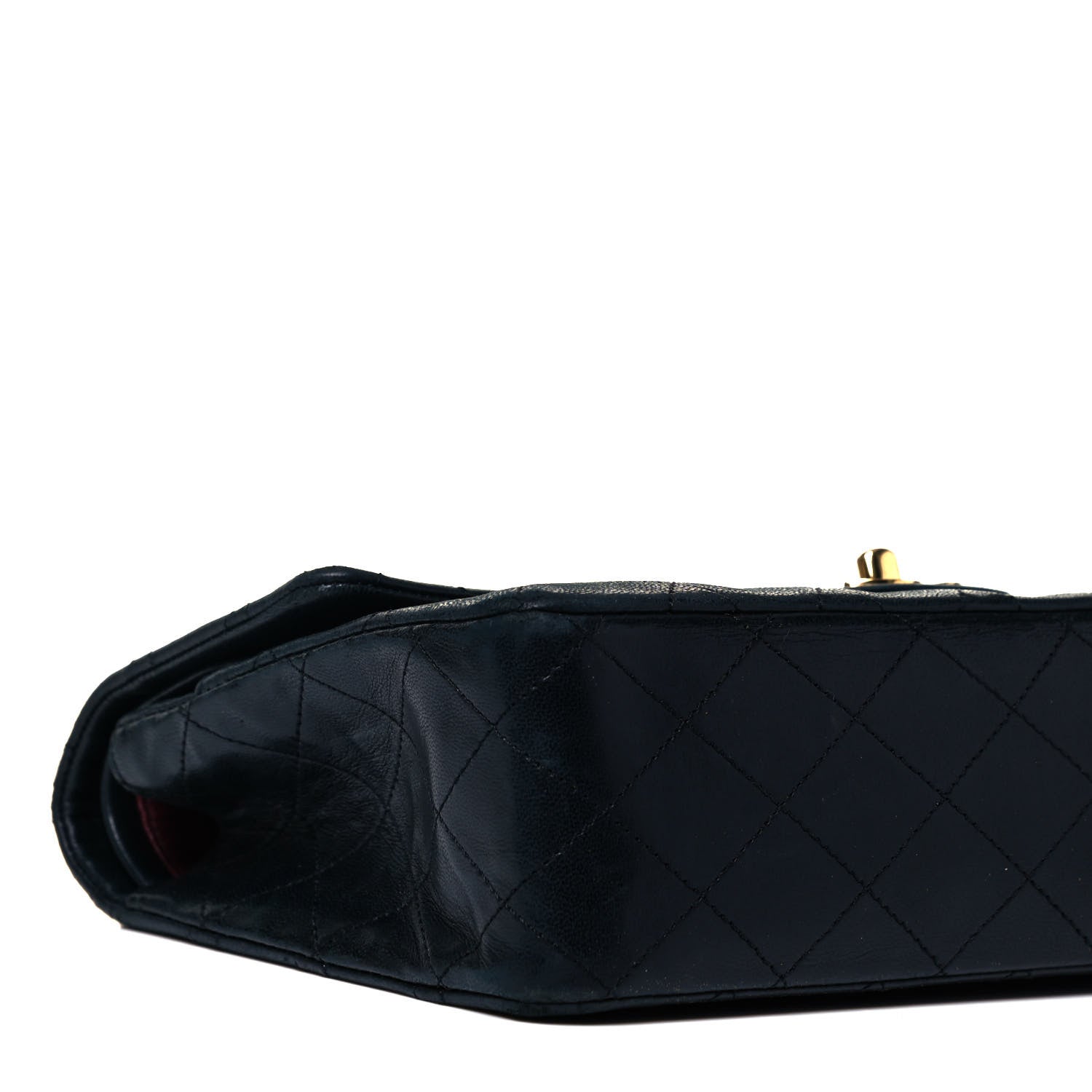 Chanel Lambskin Quilted Small Double Flap Navy 7 of 10