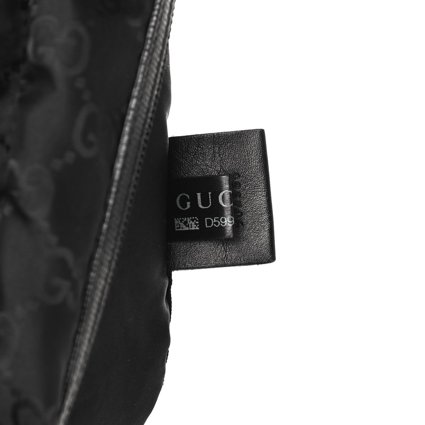 Nylon Monogram Cosmetic Case Black