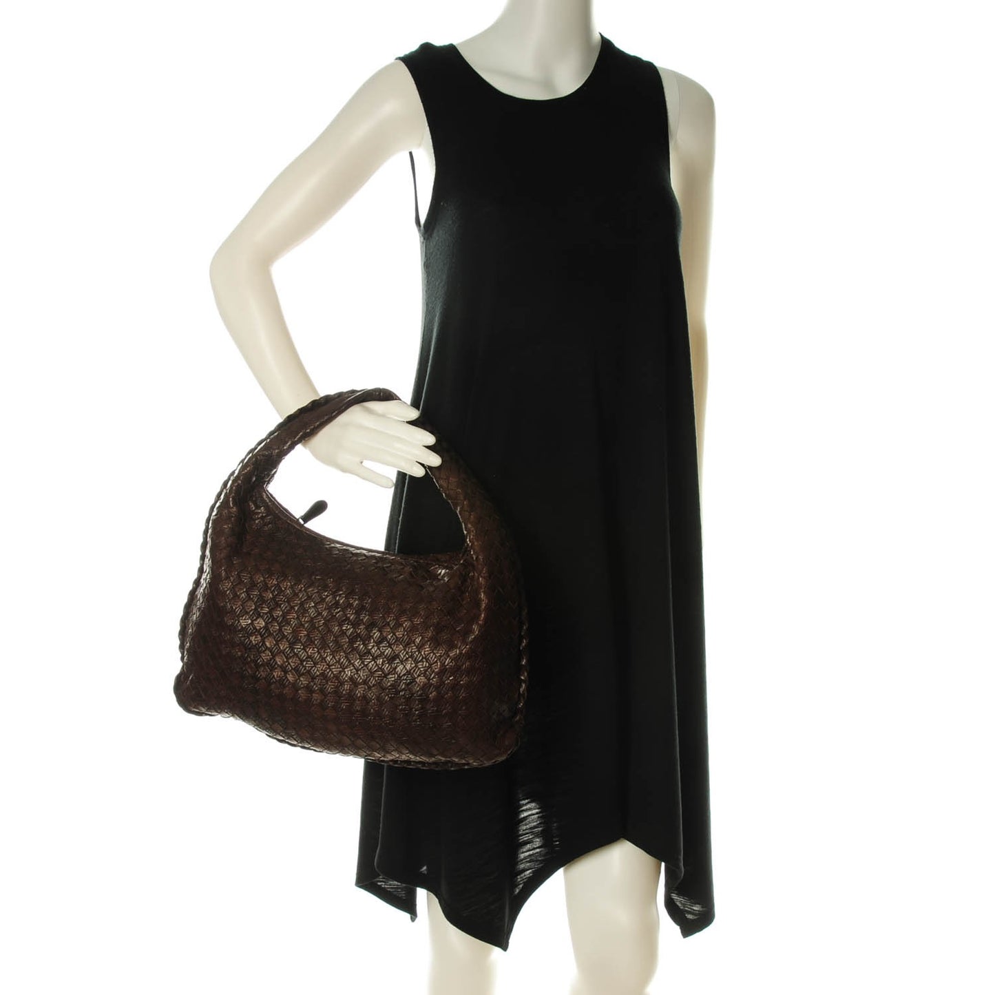 Intagli Intrecciato Medium Veneta Hobo Ebano