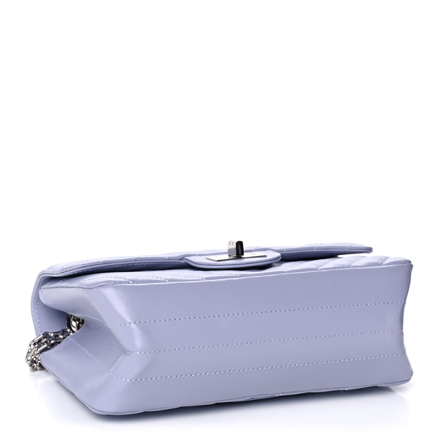 Aged Calfskin Chevron Quilted 2.55 Reissue Mini Flap Light Purple