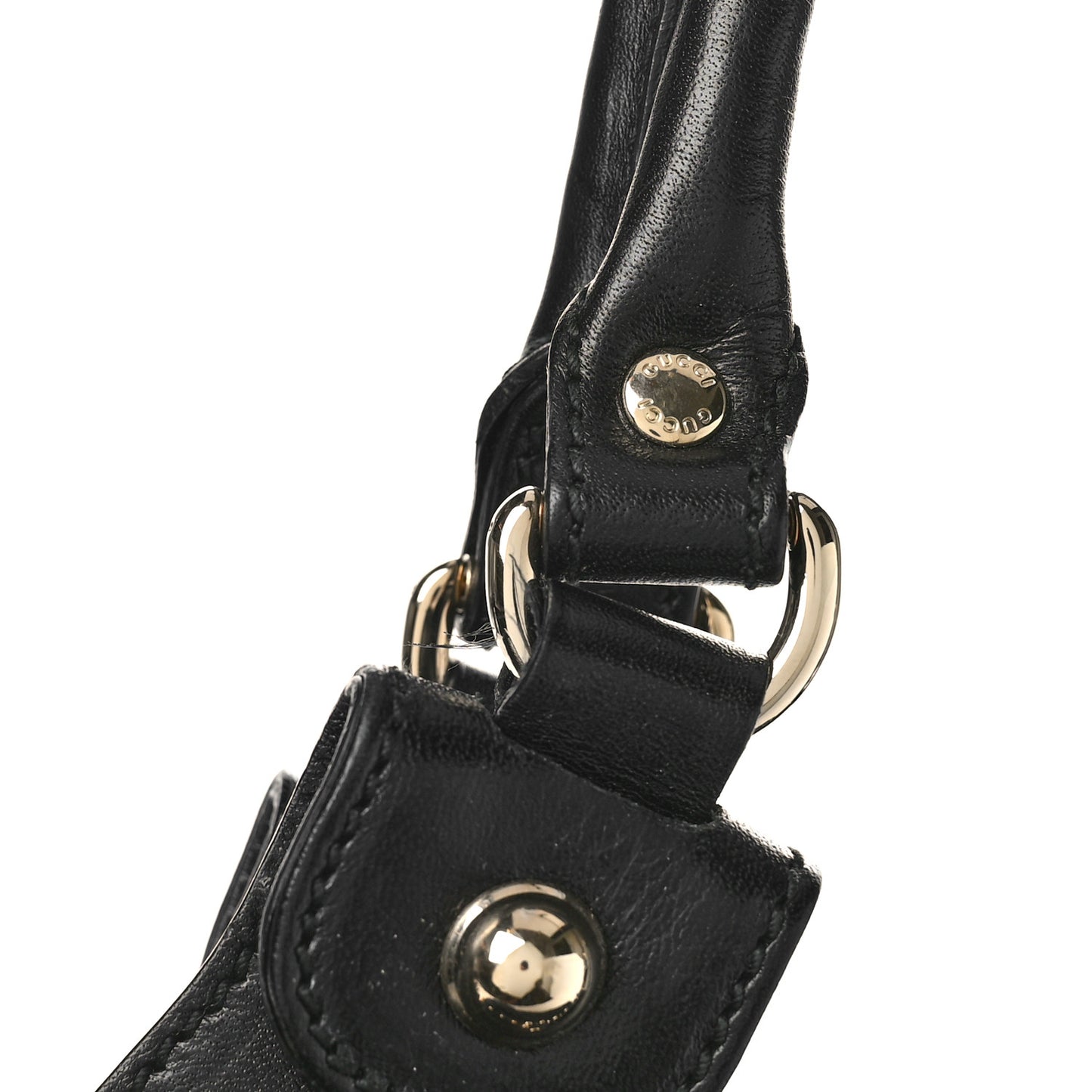 Monogram Studded Pelham Medium Tote Black