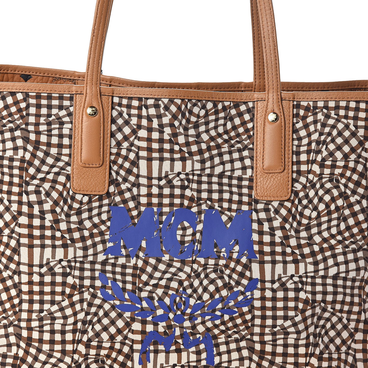 Visetos Large Liz Reversible Shopper Tote Cognac