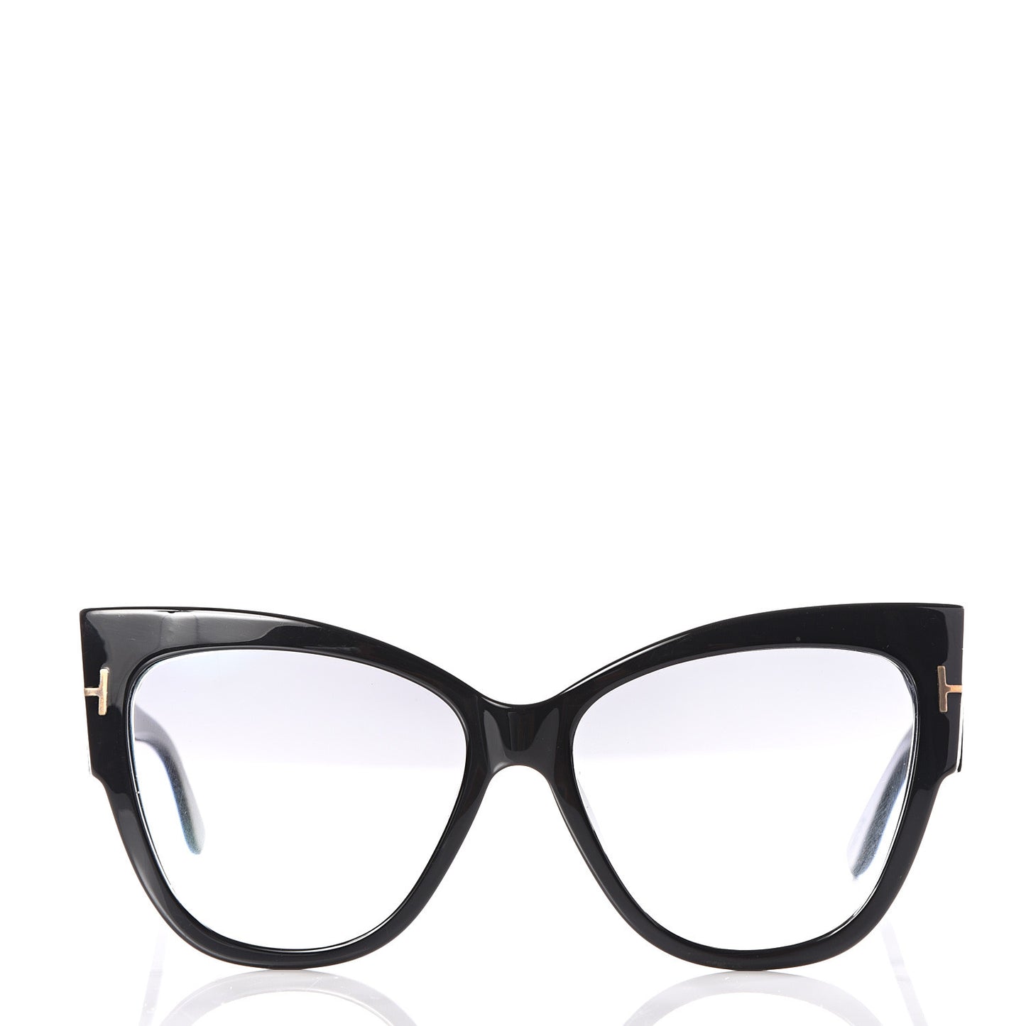 Acetate Anoushka Cat Eye Sunglasses TF371 Black