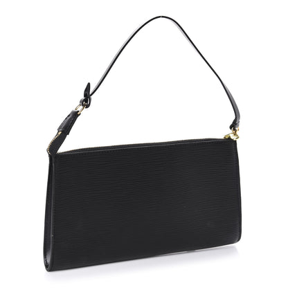 Louis Vuitton Epi Pochette Accessories 24 Black 3 of 12
