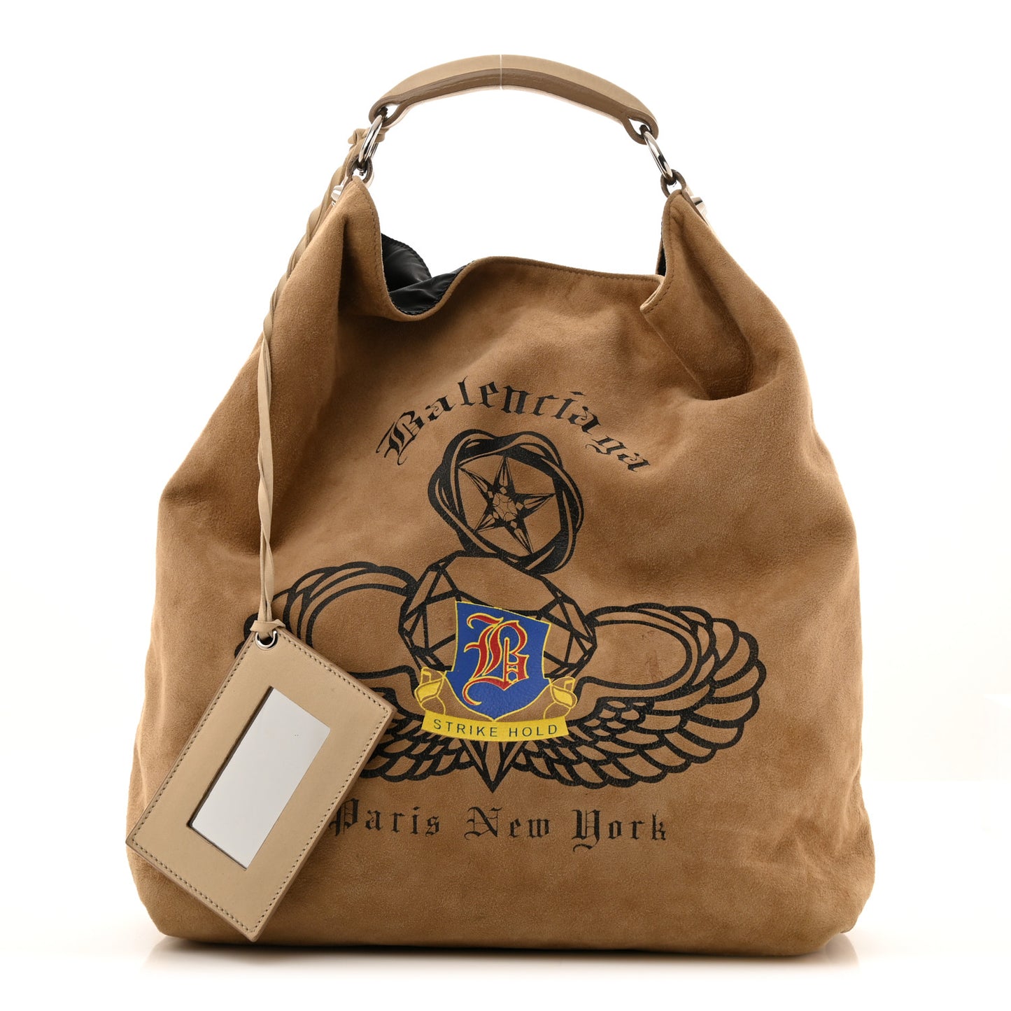 Suede Strike Hold Hobo Natural