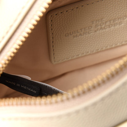 Marc Jacobs Calfskin Quilted Pearl The Softshot 17 Crossbody Oatmilk 9 of 10