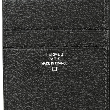 Hermes Matte Alligator MC2 Euclide Card Holder Graphite 6 of 9
